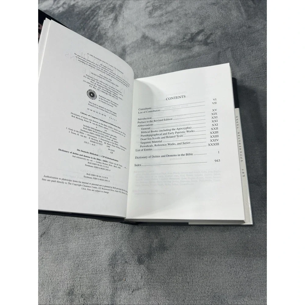 Dictionary of‎ Deities and Demons in the Bible Second Extensively Revised Ed VG